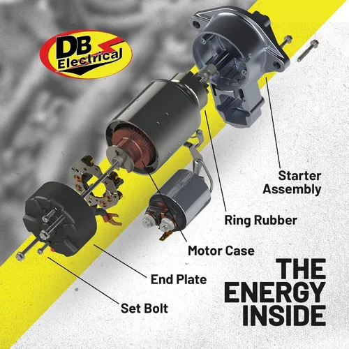 Vista 6 de DB Electrical Arrancador 410-22084 compatible con/reemplazo para tractores Briggs & Stratton 593486, 797722