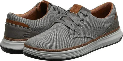 Vista 2 de Skechers de lona Moreno Oxford para hombre