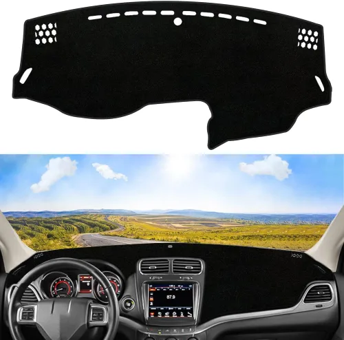 Vista 23 de Funda para tablero personalizada Compatible con Dodge Ram 1500 2019-2023 Antideslizante Decoración interior Protector de rayos UV y resplandor