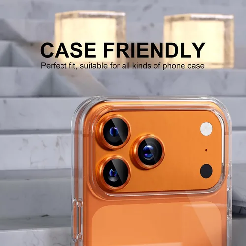 Vista 376 de Choiche Compatible para iPhone 16 Pro/iPhone 16 Pro Max Protector de Lente de Cámara, Vidrio Templado 9H Protector de Pantalla de Cubierta de Cámara