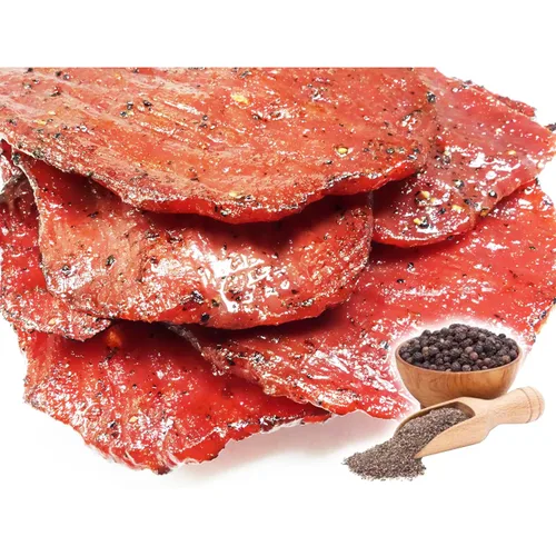 Vista 8 de Paquete variado #5 Singapore Beef Jerky, a la parrilla al fuego, enviado el mismo día (12 onzas en total) – incluye carne de res sabor original