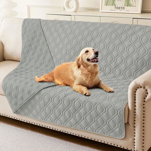 Vista 98 de hyha - Manta impermeable para cama de perro, mantas suaves para mascotas, funda impermeable para sofá para perros, fundas reversibles lavables