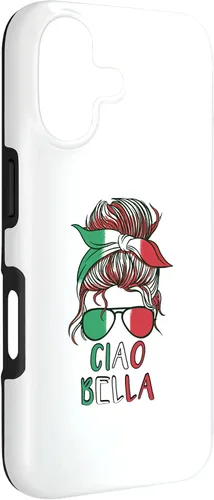 Vista 3 de Ciao Bella Italian Woman with Sunglasses Flag Italy Colors Case for iPhone 17