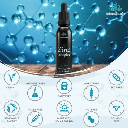 Vista 8 de Complejo de zinc: 30 porciones, 2 onzas, sabor a menta, gotas de sulfato de zinc iónico líquido vegano más minerales traza para apoyo diario