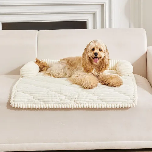 Vista 9 de HAOMAIJIA - Sofá para Perros Pequeños, Funda Antideslizante para Sofá de Mascotas Gruesa, Suave y Lavable, Protector de Sofá para Perros Todo