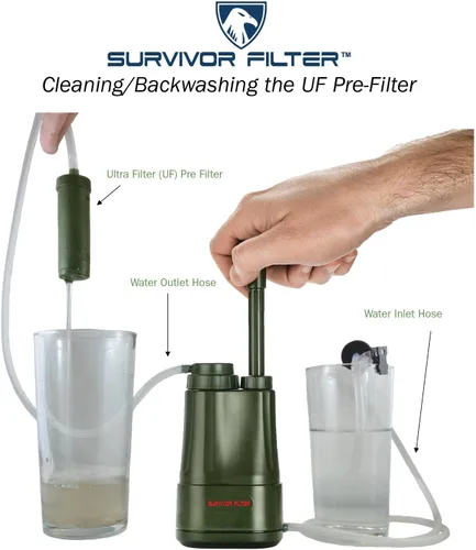 Vista 5 de Survivor Filter Kit de prefiltro extra PRO, compatible con Electric PRO X y Survivor Filter PRO