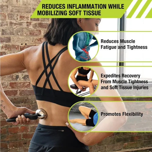 Vista 3 de Pro-Tec Athletics Rollers, RM Extreme, RM Extreme Mini Roller, Cryosteel Ice Roller, Portable Roller, Deep Tissue Massage, Muscle Relief, Hamstring