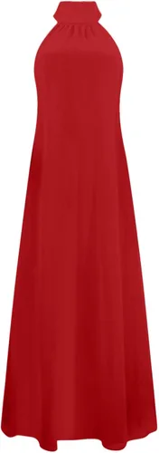 Vista 3 de Fragarn Lindos trajes de verano, para mujer, casual, a la moda, sexy, sin espalda, sin mangas, vestido de retazos