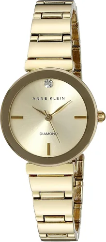 Vista 13 de Anne Klein Reloj de pulsera con esfera de diamante genuino para mujer