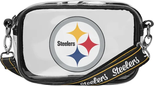 Vista 32 de FOCO NFL Womens NFL Team Logo Stripe Clear Crossbody Bag