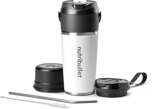 Vista 16 de nutribullet Batidora portátil abatible con vaso aislante, inalámbrico, negro, NBPB50350AK