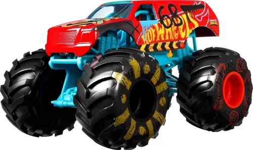 Vista 5 de Hot Wheels - Camiones Monstruo a escala 1:24 - Surtido para niños de 3, 4, 5, 6, 7 y 8 años, gran regalo, camiones de juguete a gran escala