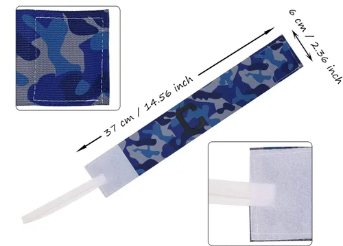 Vista 2 de ONLYKXY Captain Armbands 6x37CM/2.36x14.56 pulgadas Ajustable Líder Brazalete para Fútbol Baloncesto Voleibol Escuela Equipo Competición Entrenador
