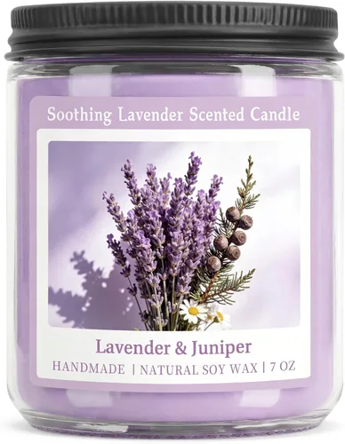 Vista 19 de Homsolver Vela perfumada de canela de manzana de 7 onzas, vela navideña para otoño, invierno y Navidad para el hogar, mezcla de cera de soja de coco