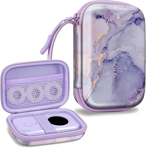 Vista 11 de FINTIE Funda para etiquetadora compatible con Phomemo D30 D35, NELKO P21, SUPVAN E10, NIIMBOT D11 D110, JADENS D110, ORGSTA S001 - Funda