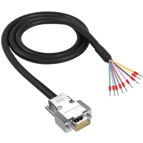 Vista 7 de Cable adaptador de conector DB9 D-SUB 9Pin RS232 RS485 22AWG-(DB9 hembra)