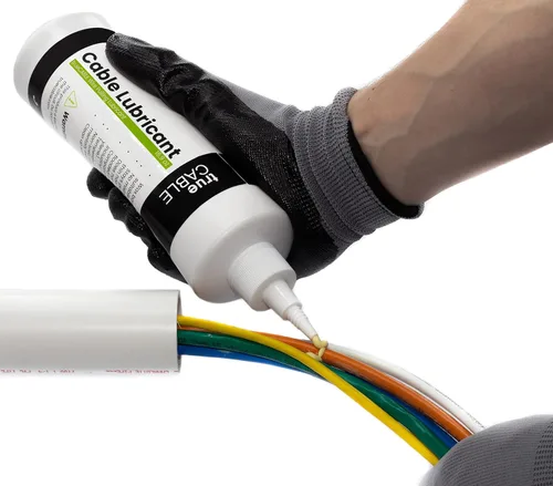 Vista 3 de TrueCABLE Lubricante sintético para tirar de alambre y cable, botella exprimible de 16.9 onzas