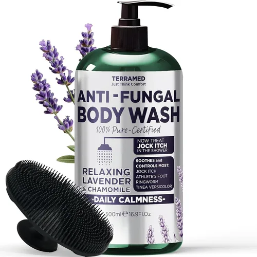 Vista 15 de Gel de baño antifúngico con aceite de árbol de té y aceite de limón Jabón antifúngico de 1% tolnafato ayuda a combatir la tiña, la picazón fornal