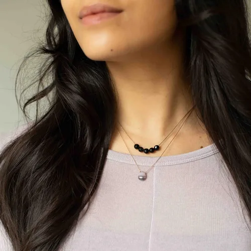 Vista 3 de SoulKu Collar hecho a mano, joyería de empoderamiento con cristal curativo, joyería inspiradora para mujeres, regalos para mamá y hermana, extensor
