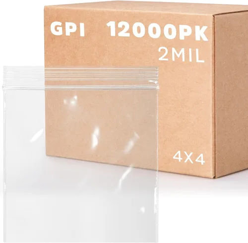 Vista 60 de GPI - Bolsas pequeñas con cremallera de 1 x 1 pulgada, bolsas de plástico transparente con cierre para joyas, 2 mil de grosor, con cierre superior