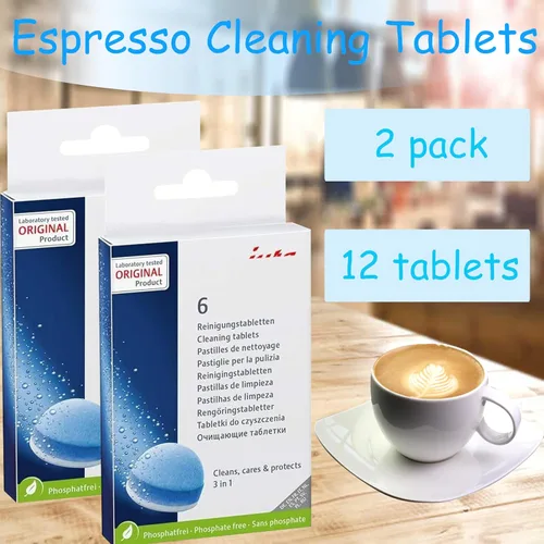 Vista 2 de Tabletas de limpieza de café expreso trifásicas, tabletas de limpieza de café, limpieza profunda, extiende la vida útil de tu máquina de café