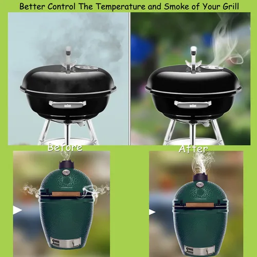 Vista 6 de Sellos de juntas para ahumador, repuesto de junta de parrilla de alta temperatura, sello de humo gris autoadhesivo, cinta de junta de barbacoa
