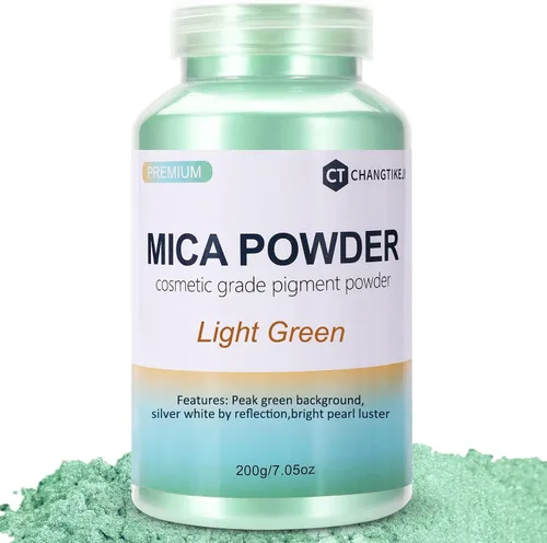 Vista 7 de CHANGTIKEJI Polvo de Mica, 24 Colores - 10g/Botella de Polvo de Pigmento Natural para Resina Epoxy, Fabricación de Jabón, Velas, Brillo de Labios