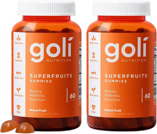 Vista 11 de Goli Nutrition - Gomita vitamínica SuperfRUITS de 60 quilates, con ingredientes potenciadores del colágeno. Radiar. Rejuvenecer. Refresca