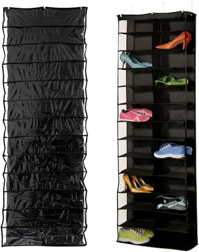 Vista 5 de 2 unidades de 26 zapateros para puerta, zapatero colgante para zapatos, organizador de zapatos para puerta, organizador de zapatos para armario