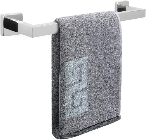 Vista 20 de NearMoon Barra para Toallas, Accesorios de Baño de Acero Inoxidable Cuadrado Engrosado Premium, Estante para Toallas de Ducha para Baño, Soporte