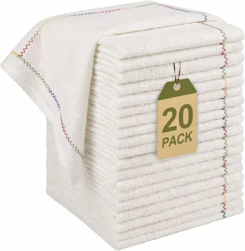 Vista 27 de JOYMOOP Paño de limpieza de microfibra, juego de 18 piezas, pequeño, rosa