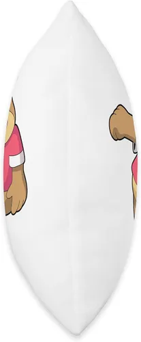 Vista 2 de Bear Soccer Player Soccer Sports Throw Pillow