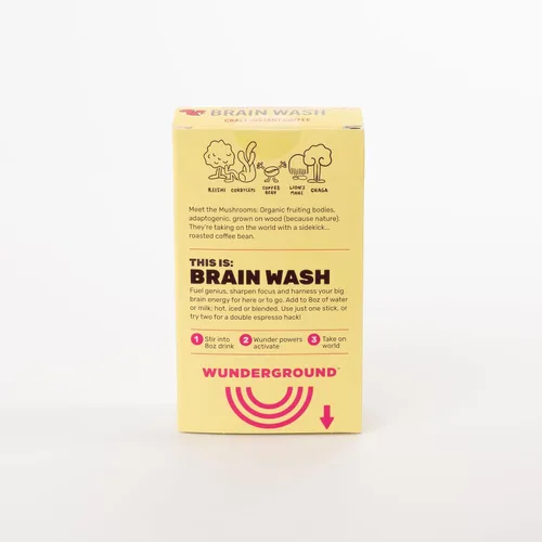 Vista 7 de Wunderground 's Brain Wash Craft Café instantáneo Plus SuperBoost de hongos (10, caja para servir)
