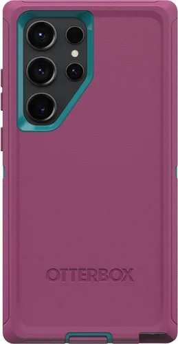 Vista 7 de OtterBox Funda para Galaxy S23 Ultra (solamente) - Serie Defender - Negro - Resistente y duradera - con protección de puerto - Solo funda - Embalaje