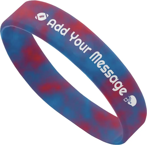 Vista 26 de 10-2000 piezas de pulseras de goma personalizadas con texto - Pulseras de silicona personalizadas a granel para conciencia, eventos, apoyo, regalos