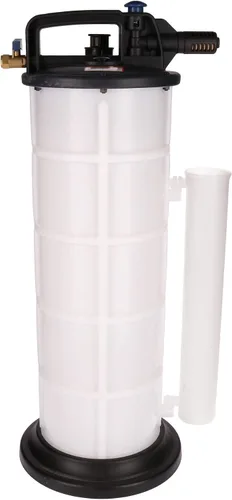 Vista 4 de AB Tools Bomba de vacío de transferencia de líquido de succión de aceite de motor neumático de aire de 9 litros
