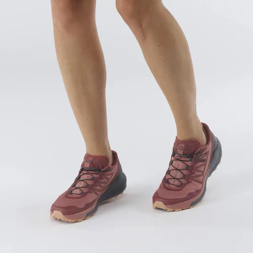 Vista 7 de Salomon Sense Ride 4 - Tenis de correr para mujer, Azul Blanco