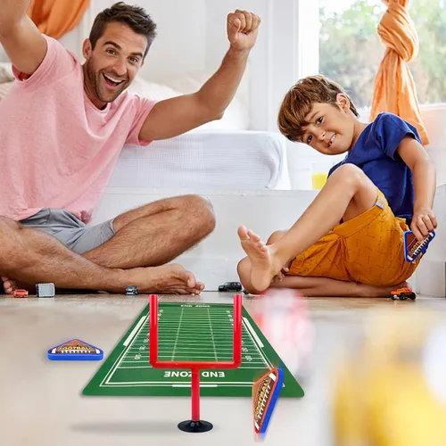 Vista 5 de XIPEGPA 20 PCS Mini Juegos de Fútbol Americano de Mesa, Juegos Deportivos de Mesa con Pelotas de Fútbol Americano de Espuma, Postes de Portería