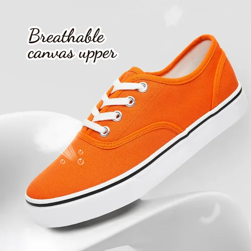 Vista 3 de Tenis de lona para mujer, de corte bajo, para caminar y correr