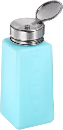 Vista 12 de HARFINGTON Dispensadores de alcohol solvente Push Down Botella dispensadora de líquido con tapa de acero inoxidable de sellado para limpiador
