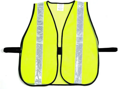 Vista 6 de RK Breakaway - Chaleco de seguridad con rayas reflectantes y bolsillo de plástico transparente para identificación Negro