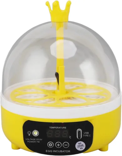 Vista 10 de Mini incubadora de huevos, incubadora de 4 huevos, máquina para eclosionar el hogar, control automático de temperatura y humedad para granja, aula