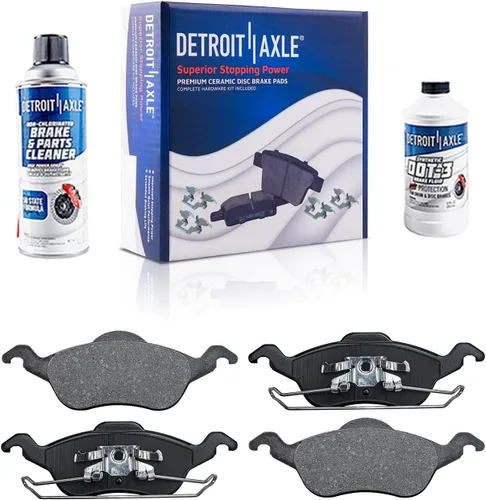 Vista 10 de Detroit Axle - Juego de pastillas de freno para pinza de freno delantera izquierda de repuesto para Express Savana 1500 2500 Tahoe Astro Yukon