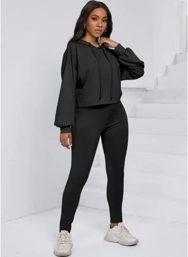 Vista 6 de Nimsruc Trajes de dos piezas para mujer, trajes de jogging, trajes casuales para correr