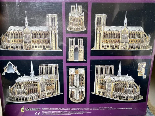 Vista 2 de Puzz 3d 952 piezas Rompecabezas Catedral de Notre Dame de París