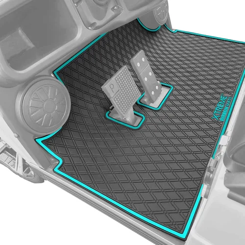 Vista 14 de Alfombrilla de goma compatible con modelos Evolution Classic Plus/Pro, Forester, Turfman (17-22) de carrito de golf Protección de revestimiento