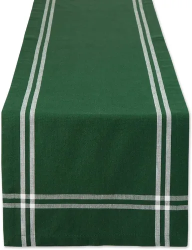 Vista 11 de DII Colección de Mesa de Comedor con Rayas Francesas Estilo Granja Camino de Mesa, 14x108 Pulgadas, Gris Pardo/Negro
