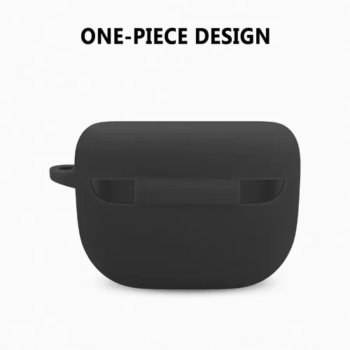 Vista 4 de Geiomoo Funda de silicona para Jabra Elite 8 Active, Jabra Elite 8 Active Gen 2, Jabra Elite 10, Jabra Elite 10 Gen 2, funda protectora con Negro