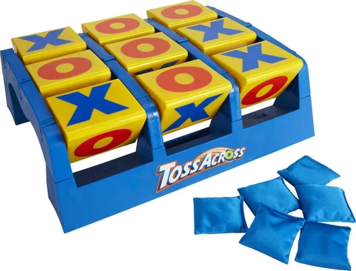 Vista 3 de Mattel Games Toss Across - Juego al aire libre para niños, juego de lanzamiento de costales de frijoles para campamentos y noches familiares
