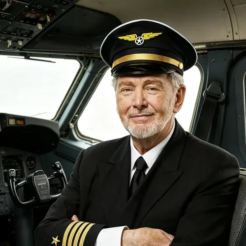 Vista 5 de Sombrero de piloto ajustable, accesorios de disfraz de piloto negro
